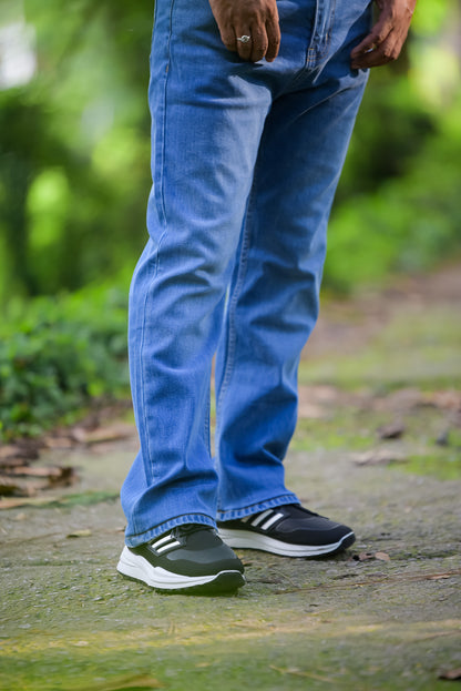 Mid Blue Boot Cut Jeans